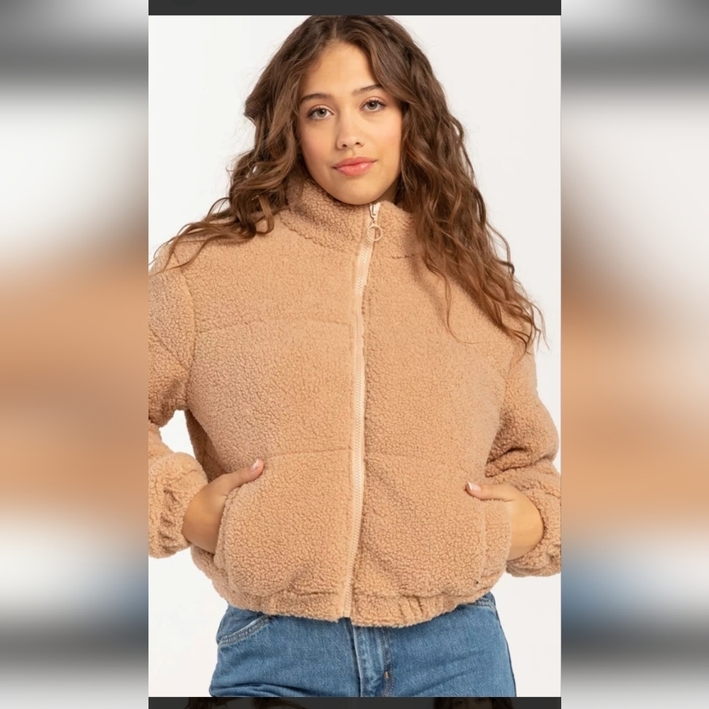 RSQ Camel Teddy Jacket